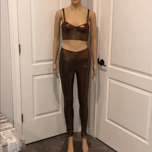 free people Other - free people shine metallic bustier and leggings